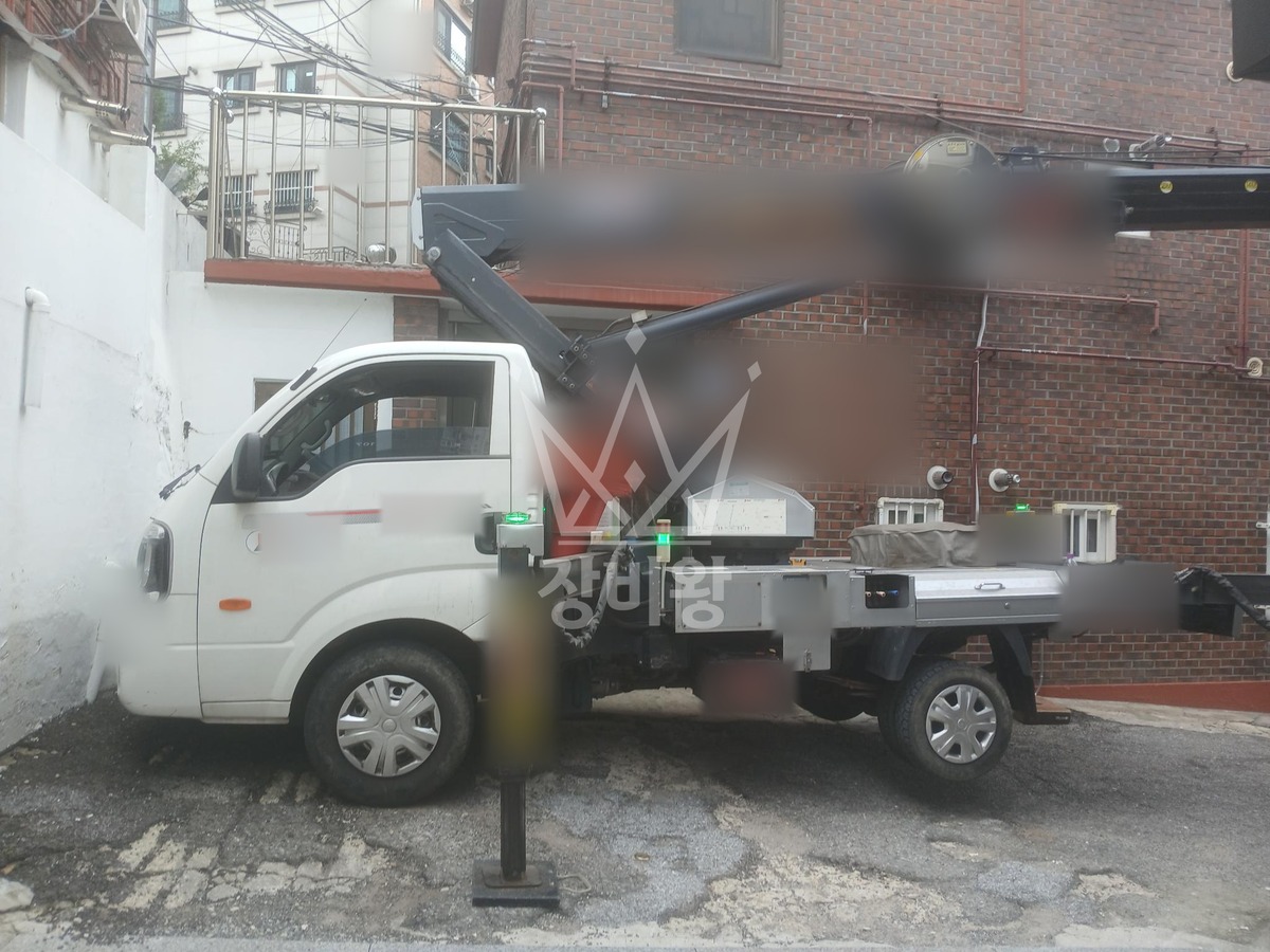 서울 서대문구 창천동 1톤 스카이차 페인트/발수제작업 작업완료사진 1