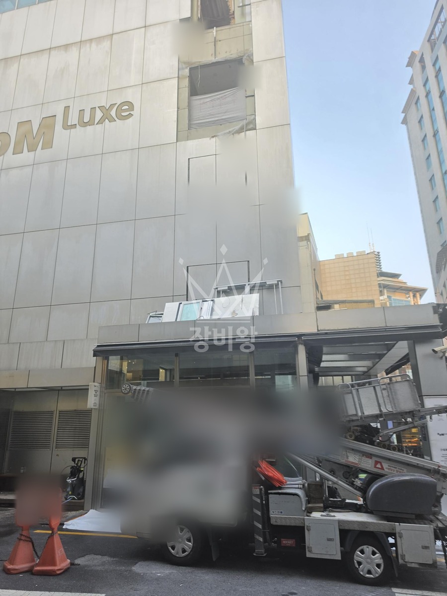 서울 중구 신당동 1.2톤 사다리차 작업 현장 도착사진