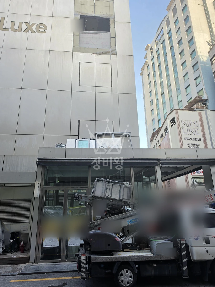 서울 중구 신당동 1.2톤 사다리차 작업 현장 도착사진