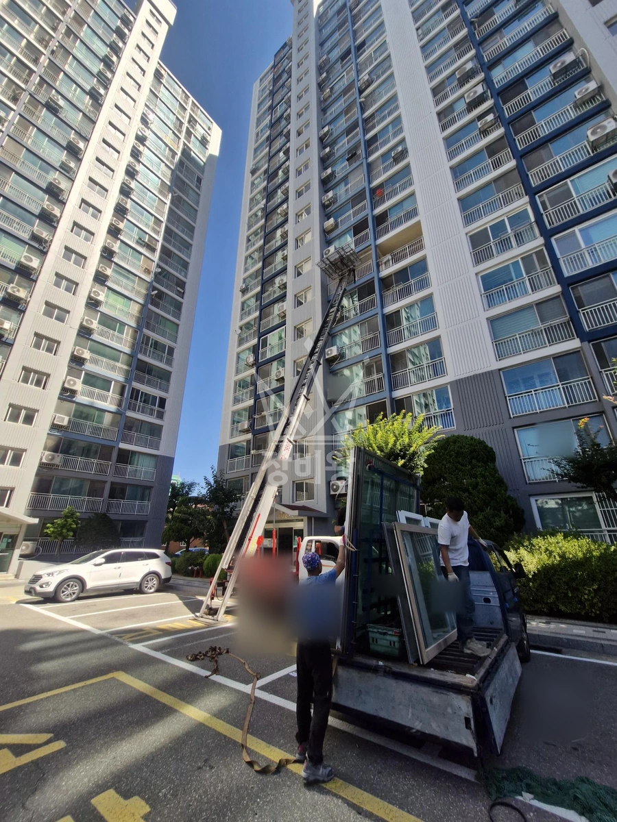 인천 남동구 남촌동 1톤 사다리차 샤시양중 작업사진 1