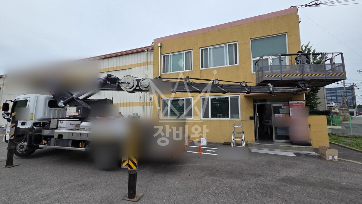 경기 고양시 일산서구 3.5톤 스카이차 cctv 설치 작업사진 2
