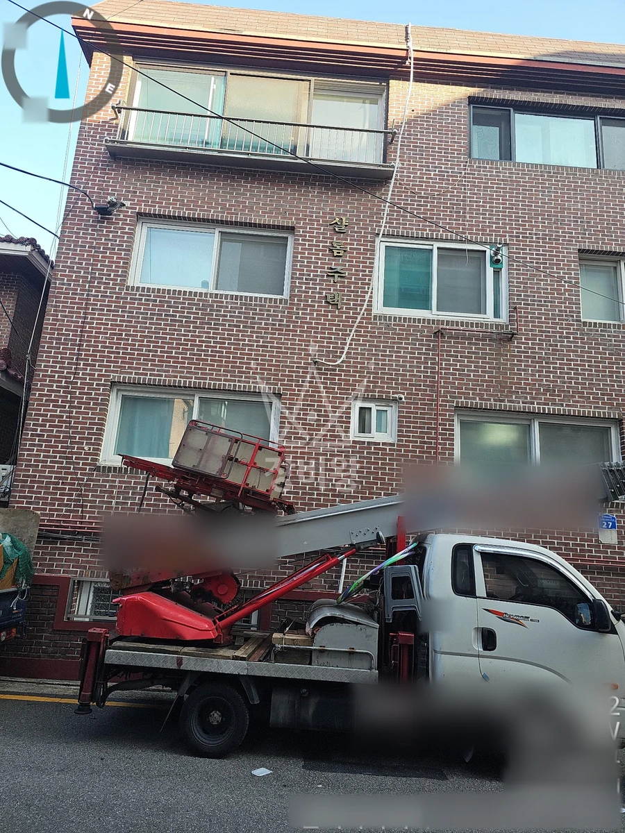 서울 송파구 송파동 1톤 사다리차 작업 현장 도착사진