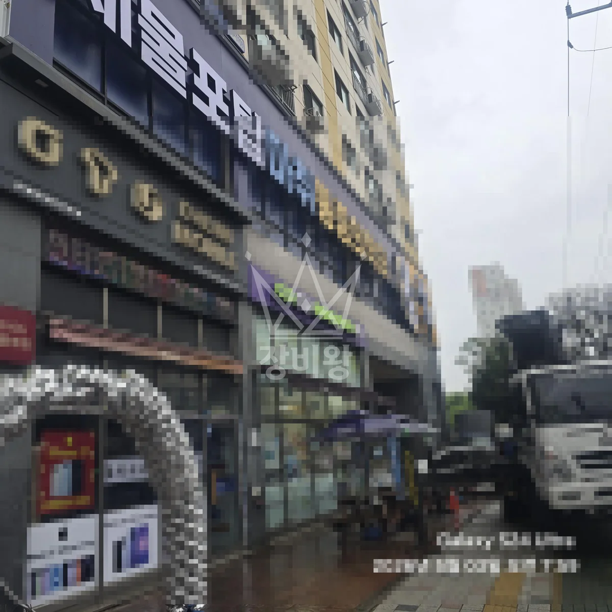 인천 미추홀구 도화동 3.5톤 스카이차 간판설치 작업사진 2