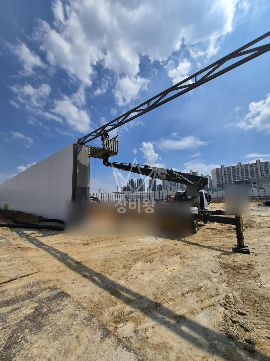 경기 양주시 회정동 3.5톤 스카이차 cctv 설치 작업사진 3