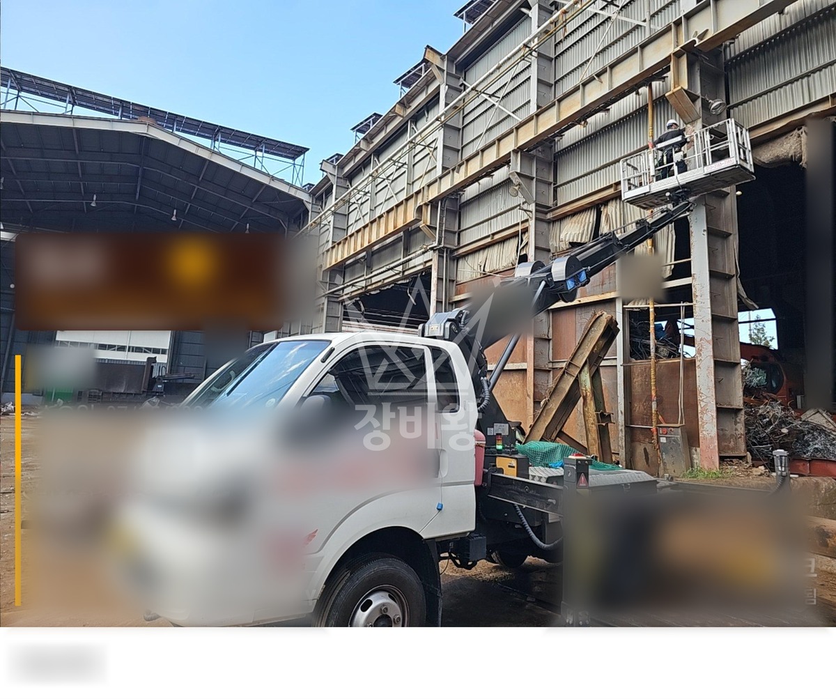 경남 김해시 진영읍 1톤 스카이차 cctv 각도조절 작업사진 2
