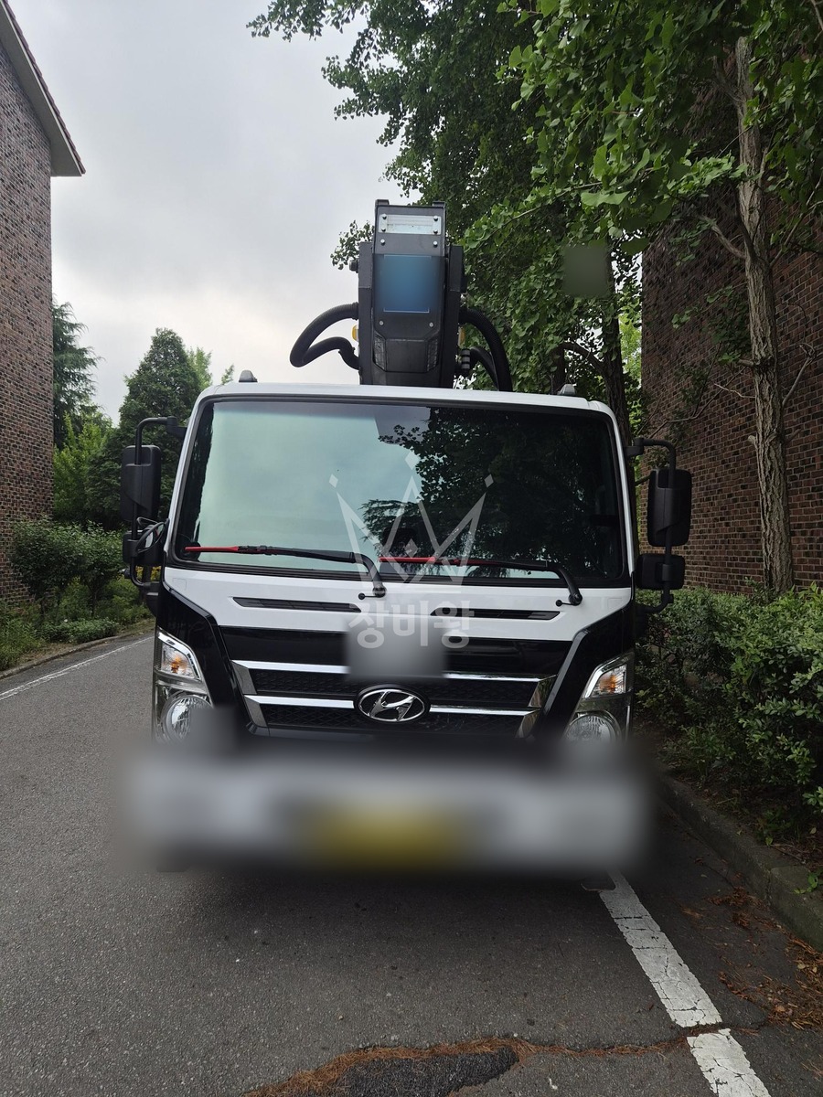 전남 광양시 금호동 3.5톤 스카이차 작업 현장 도착사진