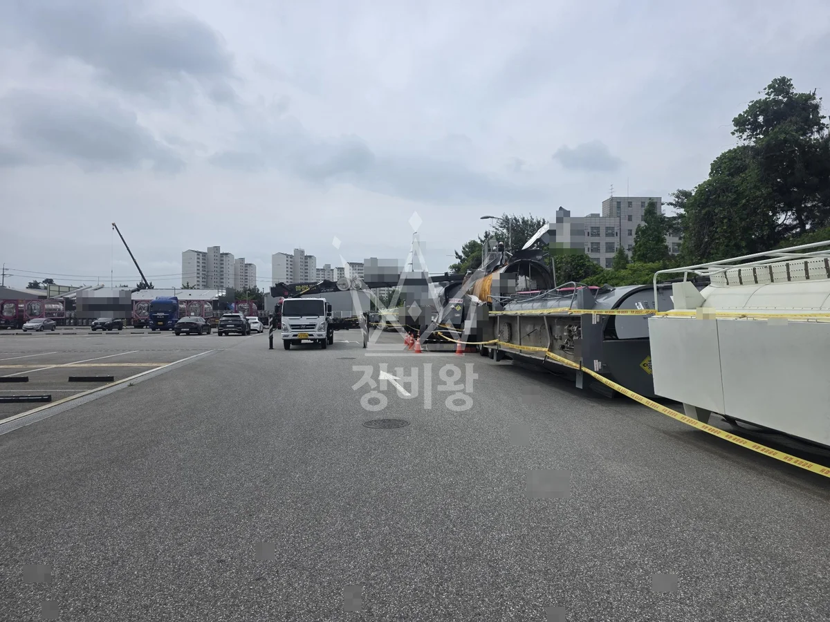 충남 아산시 인주면 3.5톤 스카이차 cctv 설치 작업완료사진 1