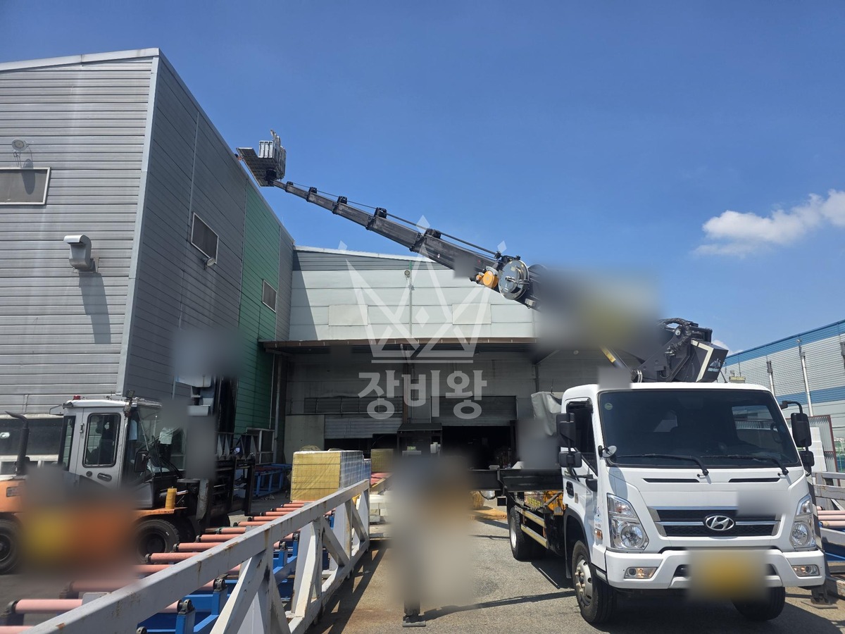 충남 아산시 인주면 3.5톤 스카이차 cctv 설치 작업사진 2