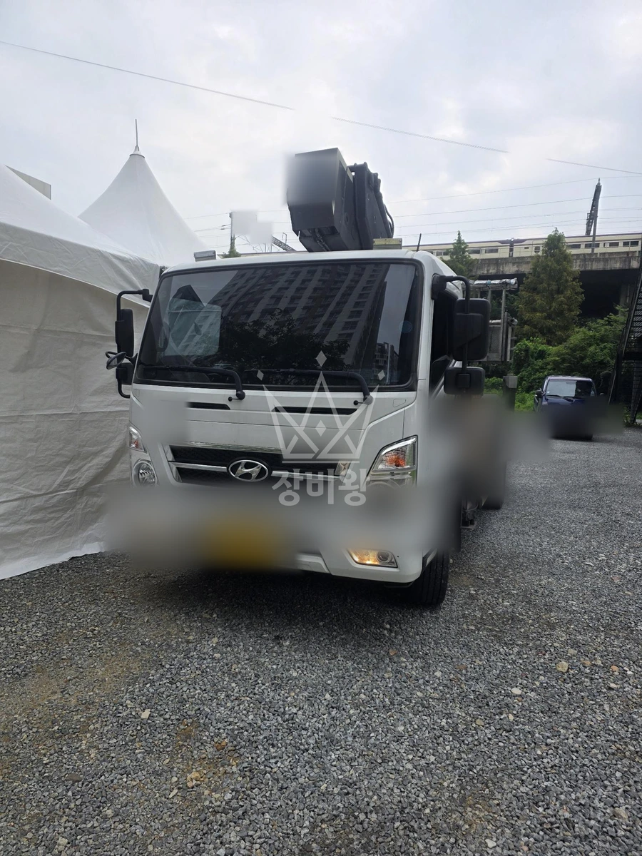 충남 아산시 배방읍 3.5톤 스카이차 작업 현장 도착사진