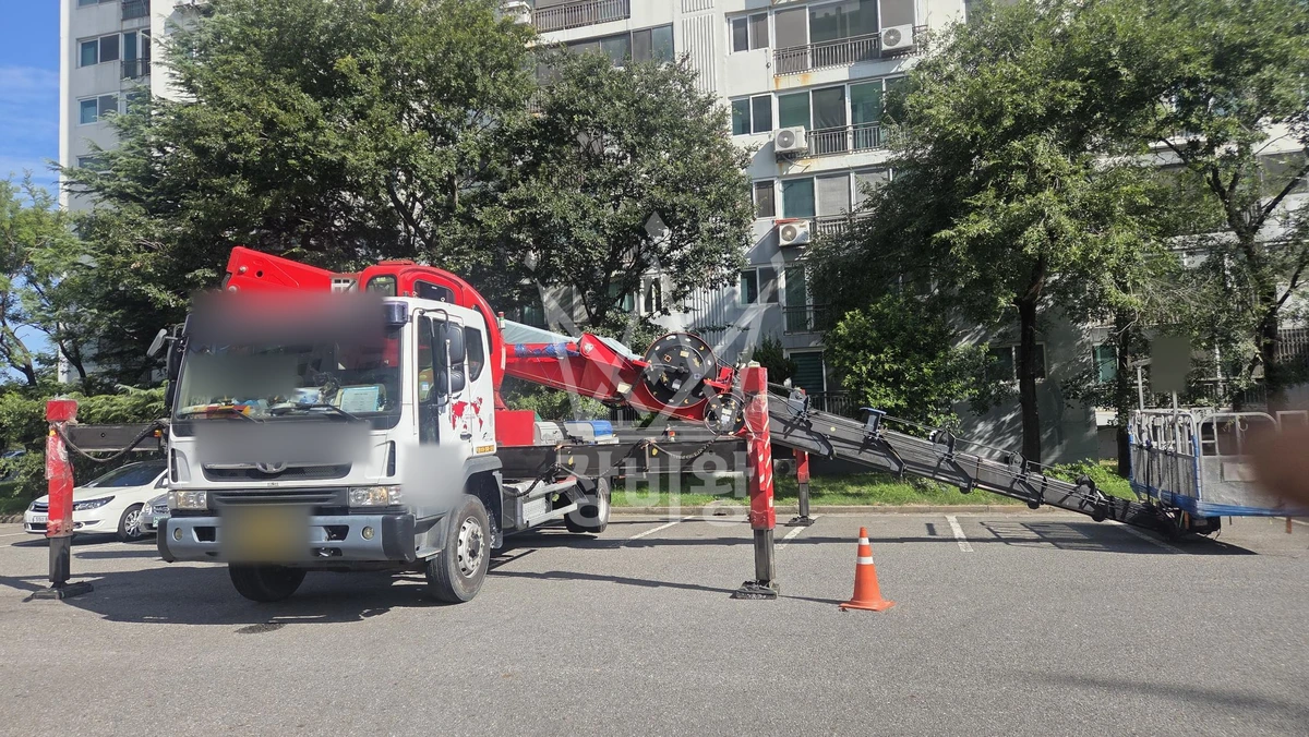 전남광주 광양시 금호동 5톤 스카이차 샤시작업 작업완료사진 1