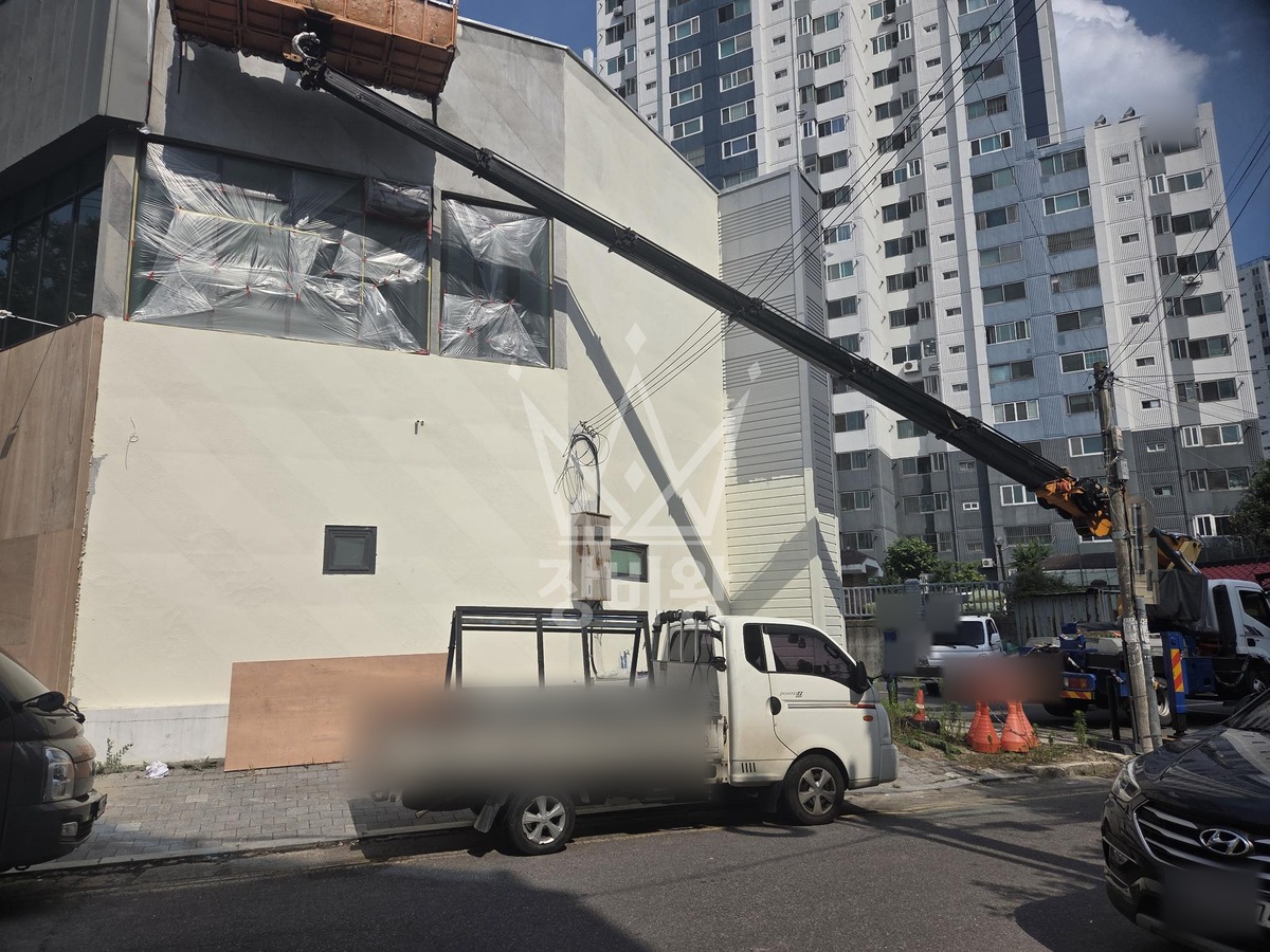 대구 달서구 대곡동 3.5톤 스카이차 페인트도장 작업완료사진 1