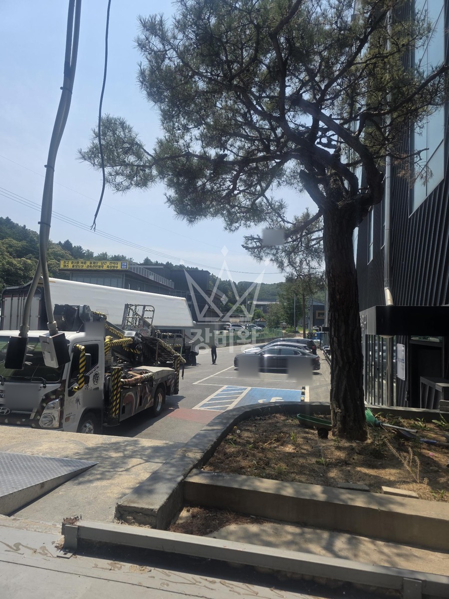 경기 용인시 처인구 3.5톤 스카이차 작업 현장 도착사진