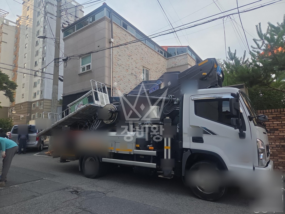 충북 충주시 용산동 3.5톤 스카이차 작업 현장 도착사진