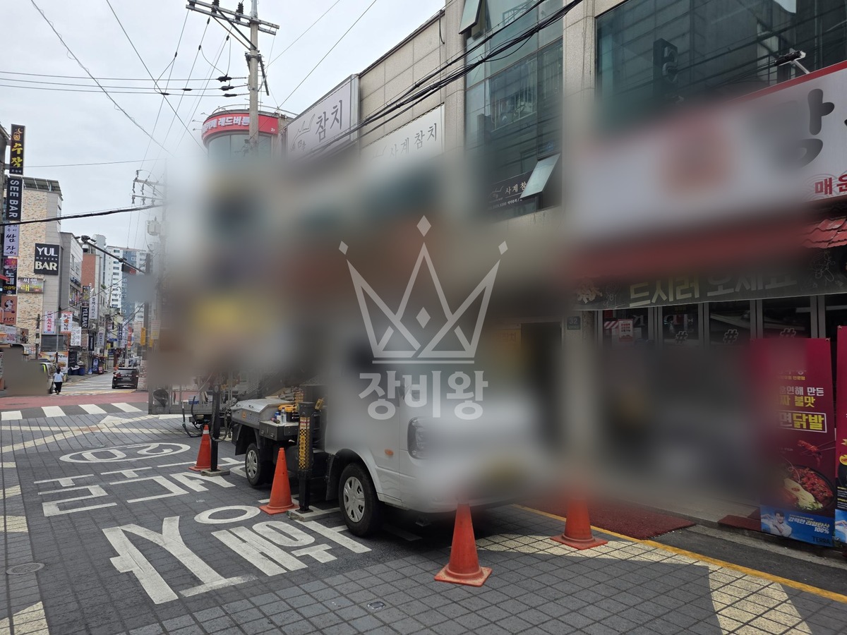 경기 수원시 장안구 1톤 스카이차 1층간판작업 작업완료사진 1