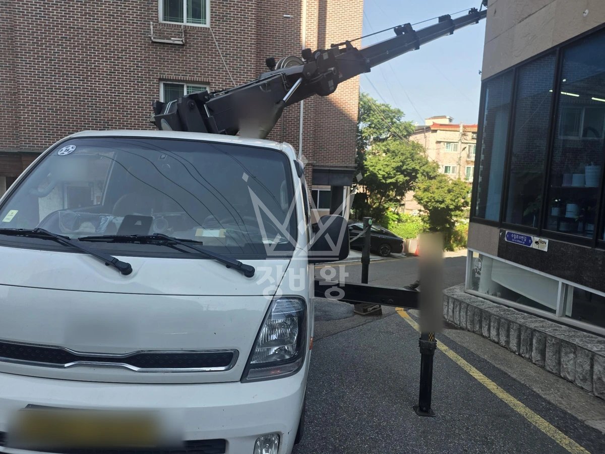 경기 수원시 장안구 송죽동 1톤 스카이차 작업 현장 도착사진