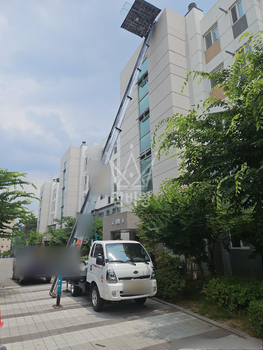 경기 김포시 고촌읍 1톤 사다리차 자재 양중 작업완료사진 1