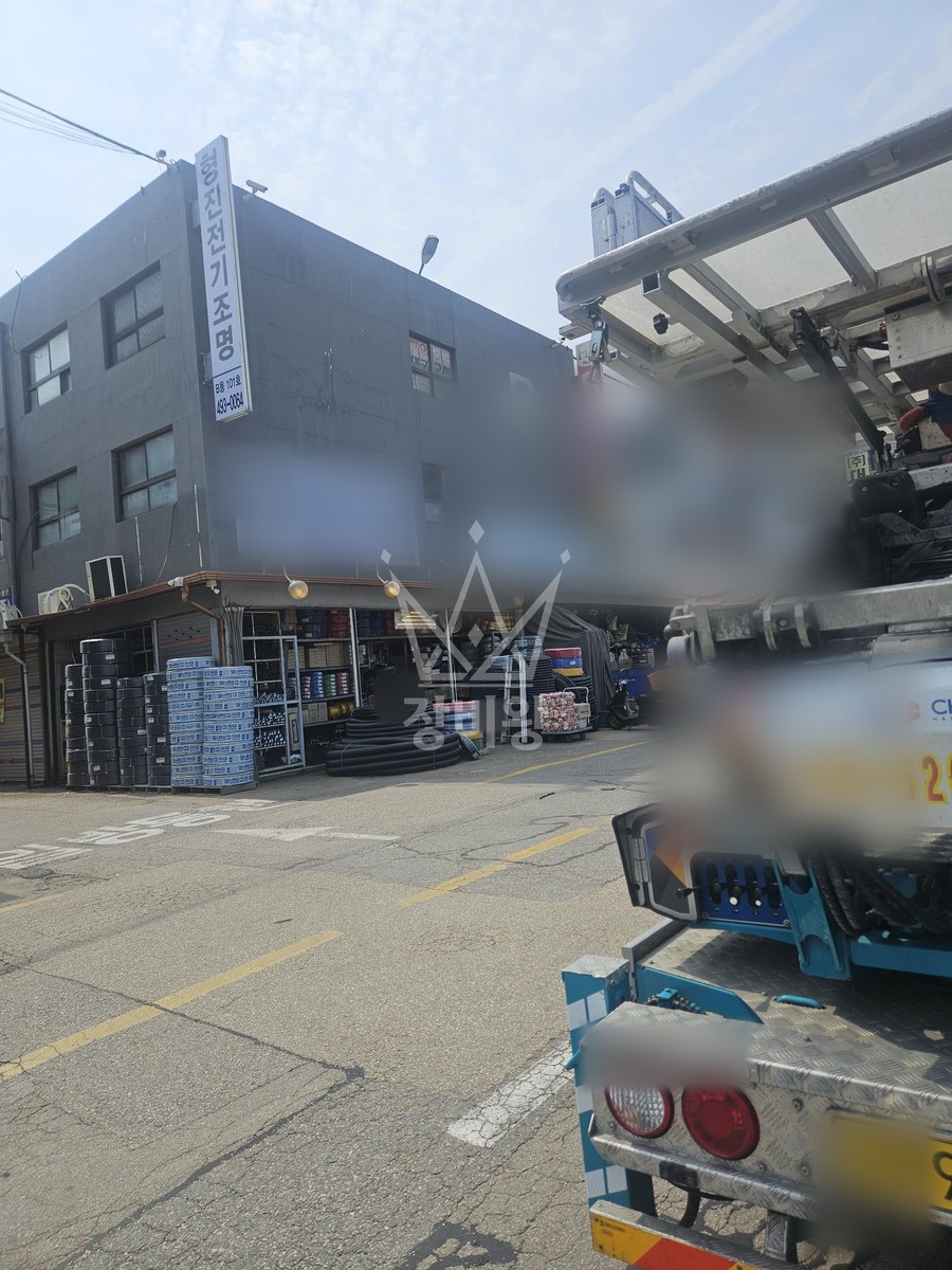 경기 안산시 단원구 1톤 사다리차 작업 현장 도착사진