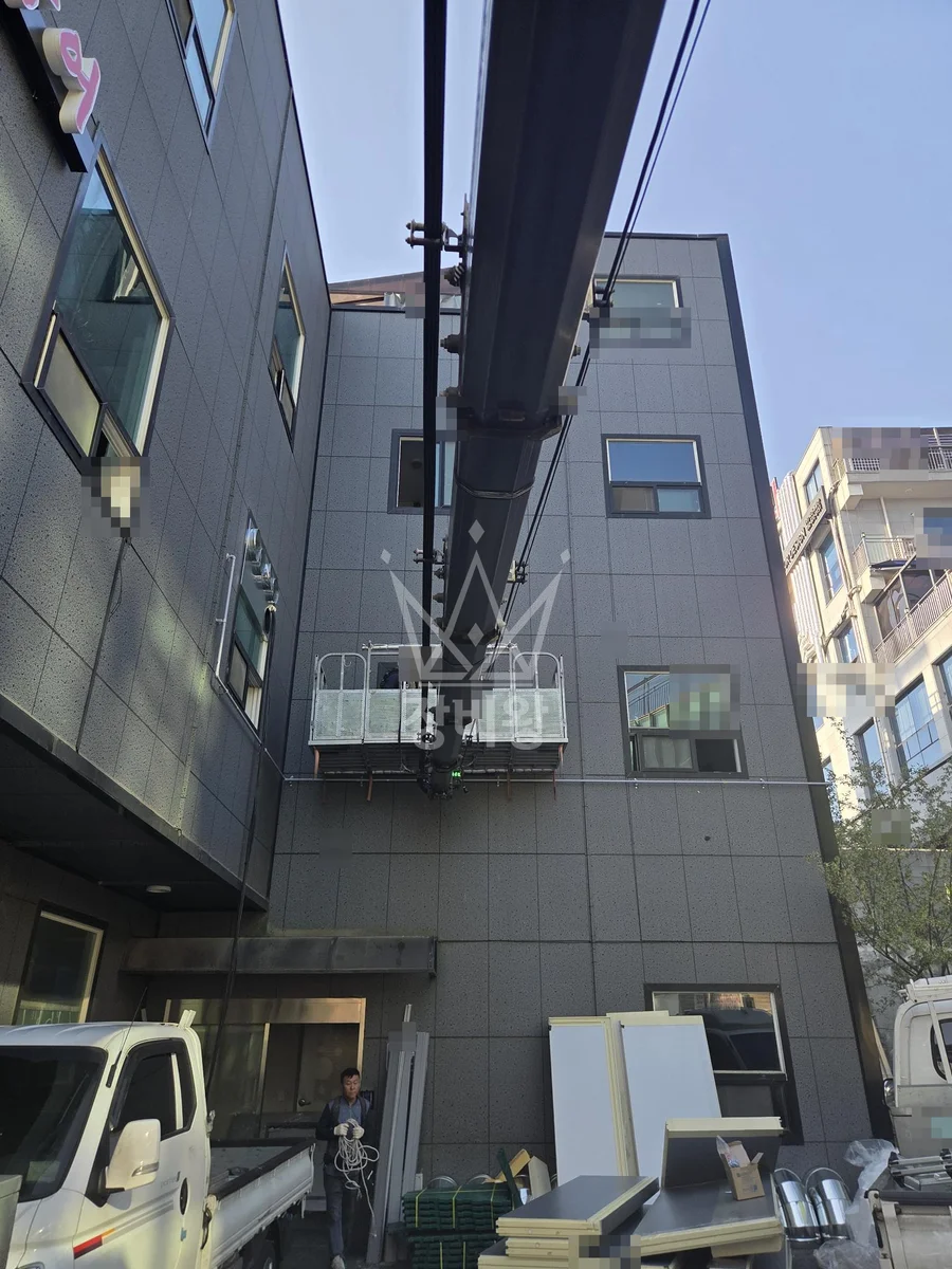 경기 부천시 오정구 3.5톤 스카이차 닥트배관 작업사진 3
