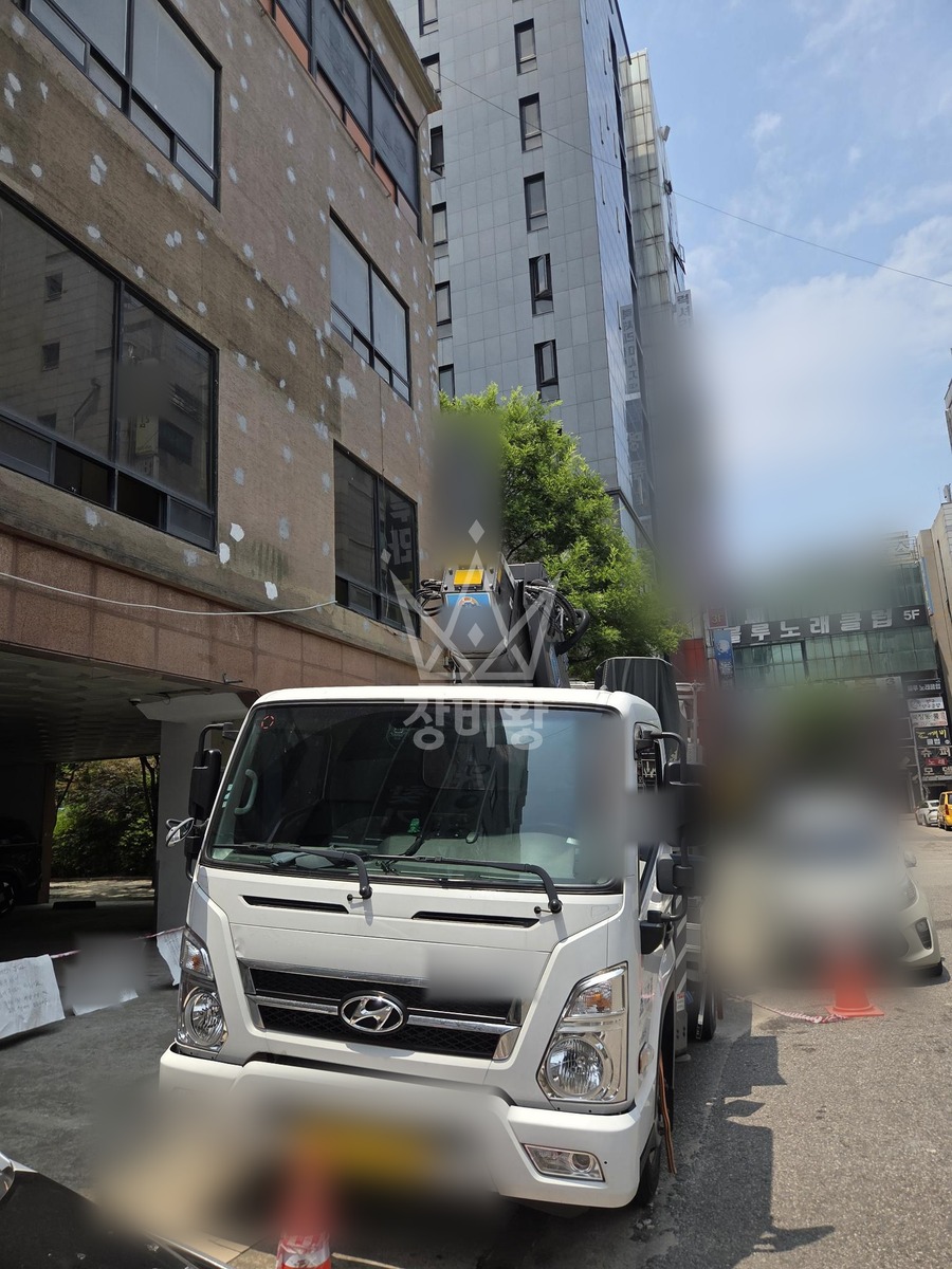 인천 연수구 청학동 3.5톤 스카이차 작업 현장 도착사진