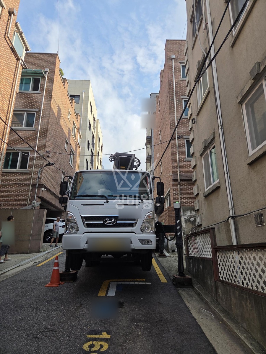 서울 관악구 신림동 3.5톤 스카이차 어닝작업 작업사진 3