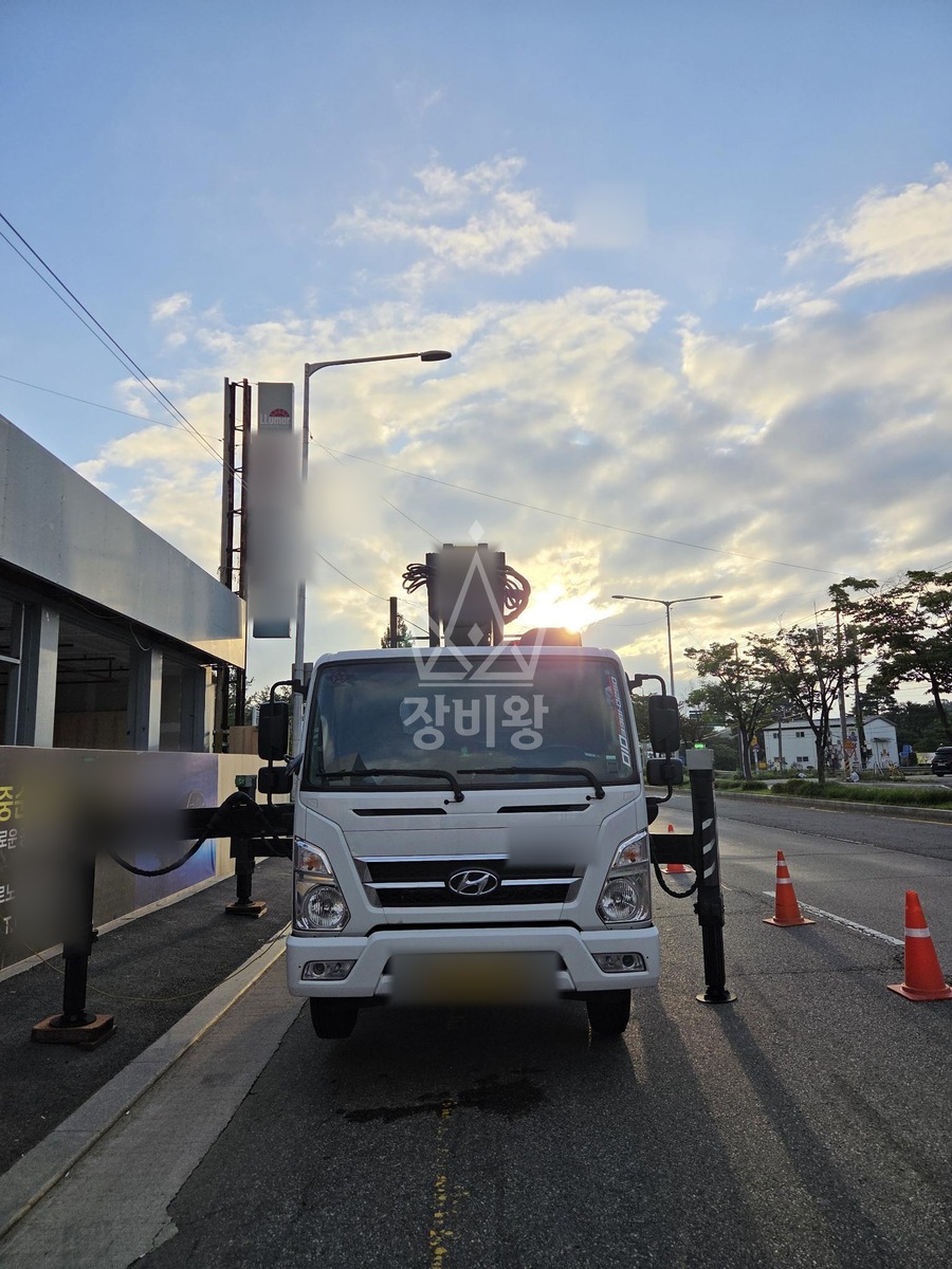 경기 고양시 일산동구 풍동 3.5톤 스카이차 작업 현장 도착사진