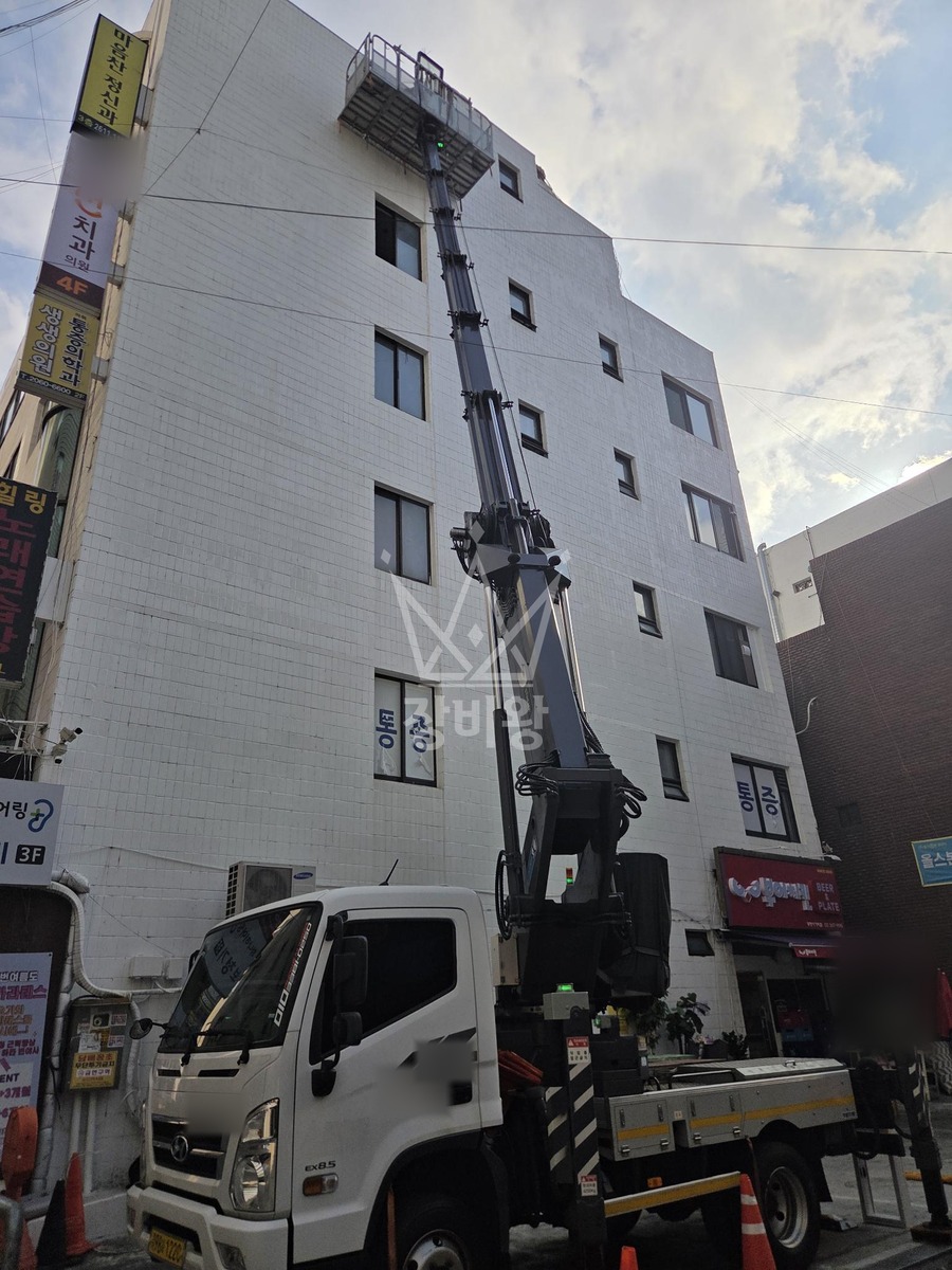 경기 광명시 광명동 3.5톤 스카이차 샤시교체 작업사진 1