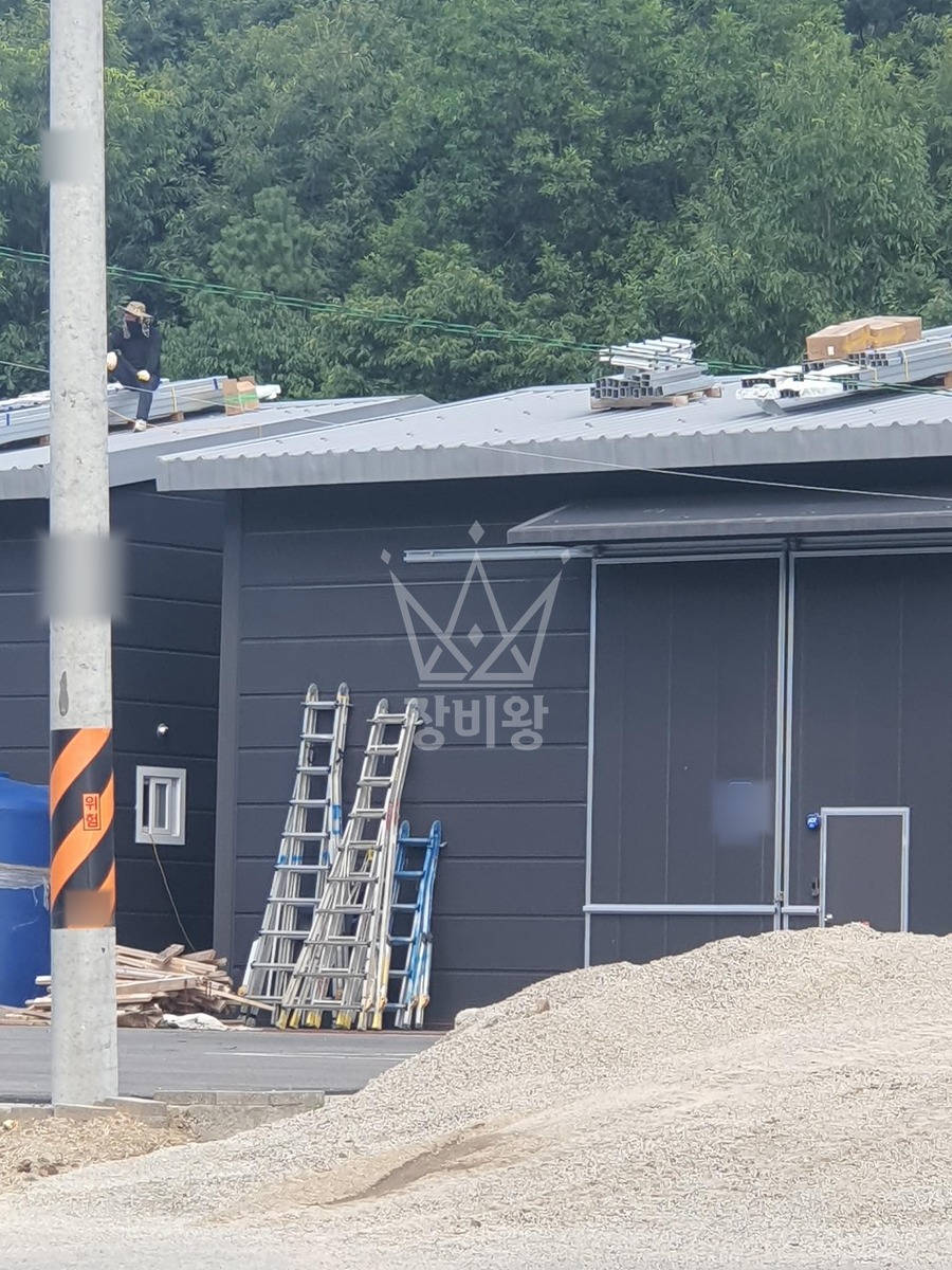 경기 평택시 진위면 5톤 크레인 태양광모듈양중 작업사진 3