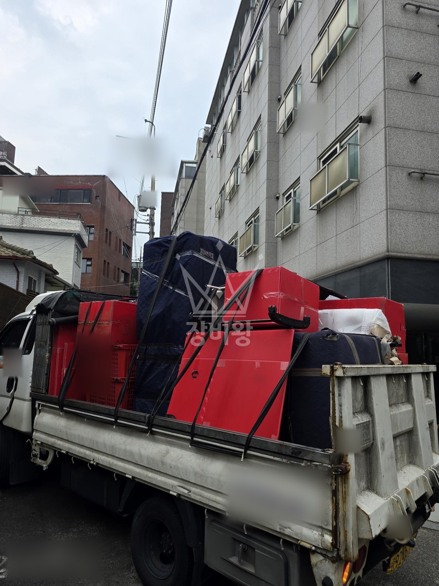 서울 강남구 역삼동 1.2톤 사다리차 작업 현장 도착사진