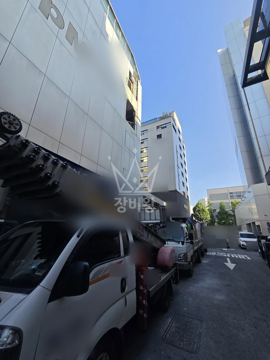 서울 중구 신당동 1.2톤 사다리차 작업 현장 도착사진