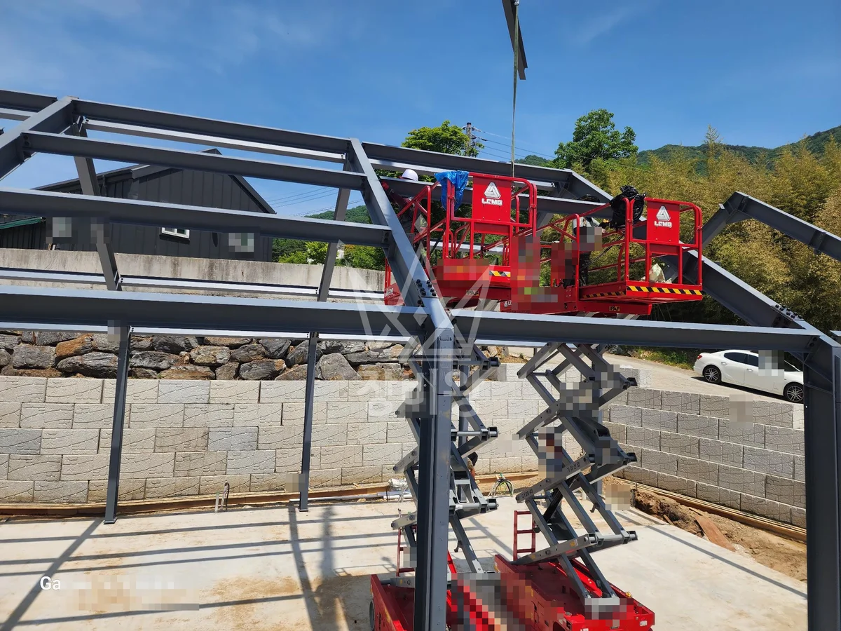 충남 논산시 연산면 5톤 크레인 빔설치작업 작업사진 3