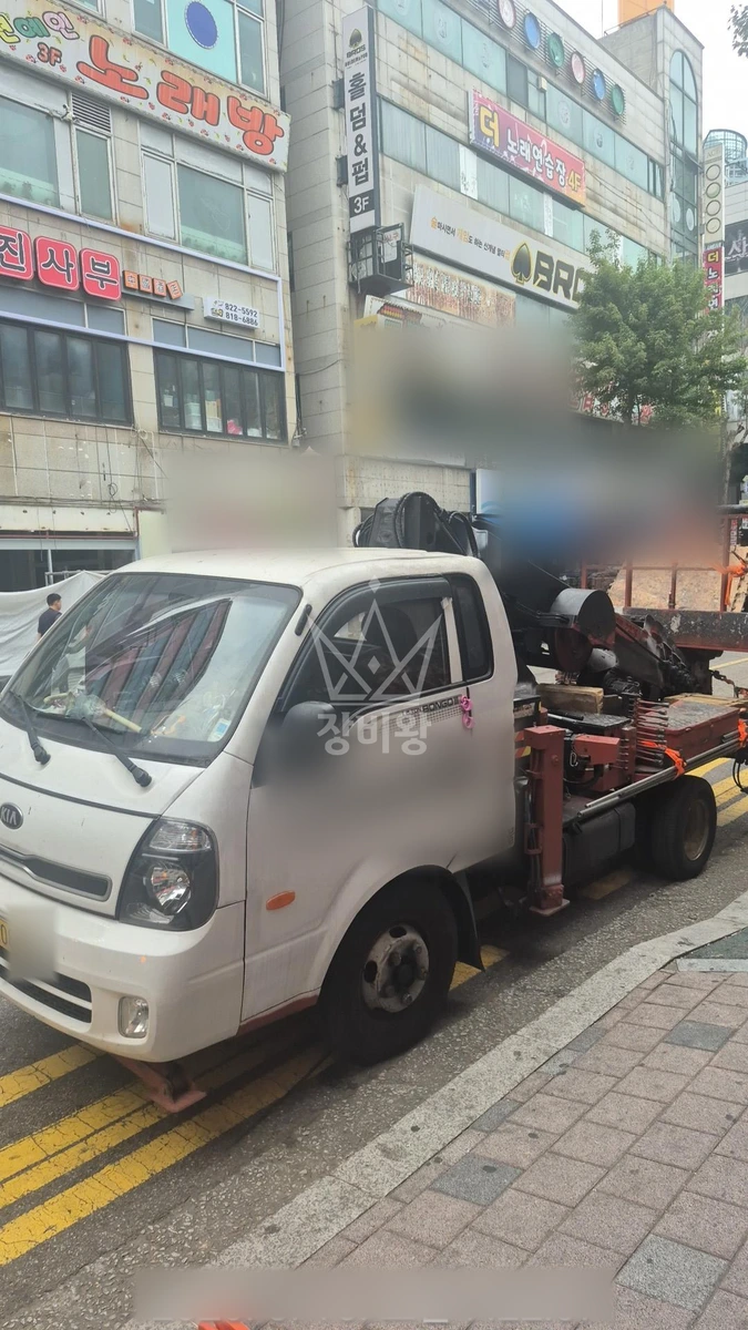 인천 연수구 연수동 1톤 스카이차 작업 현장 도착사진