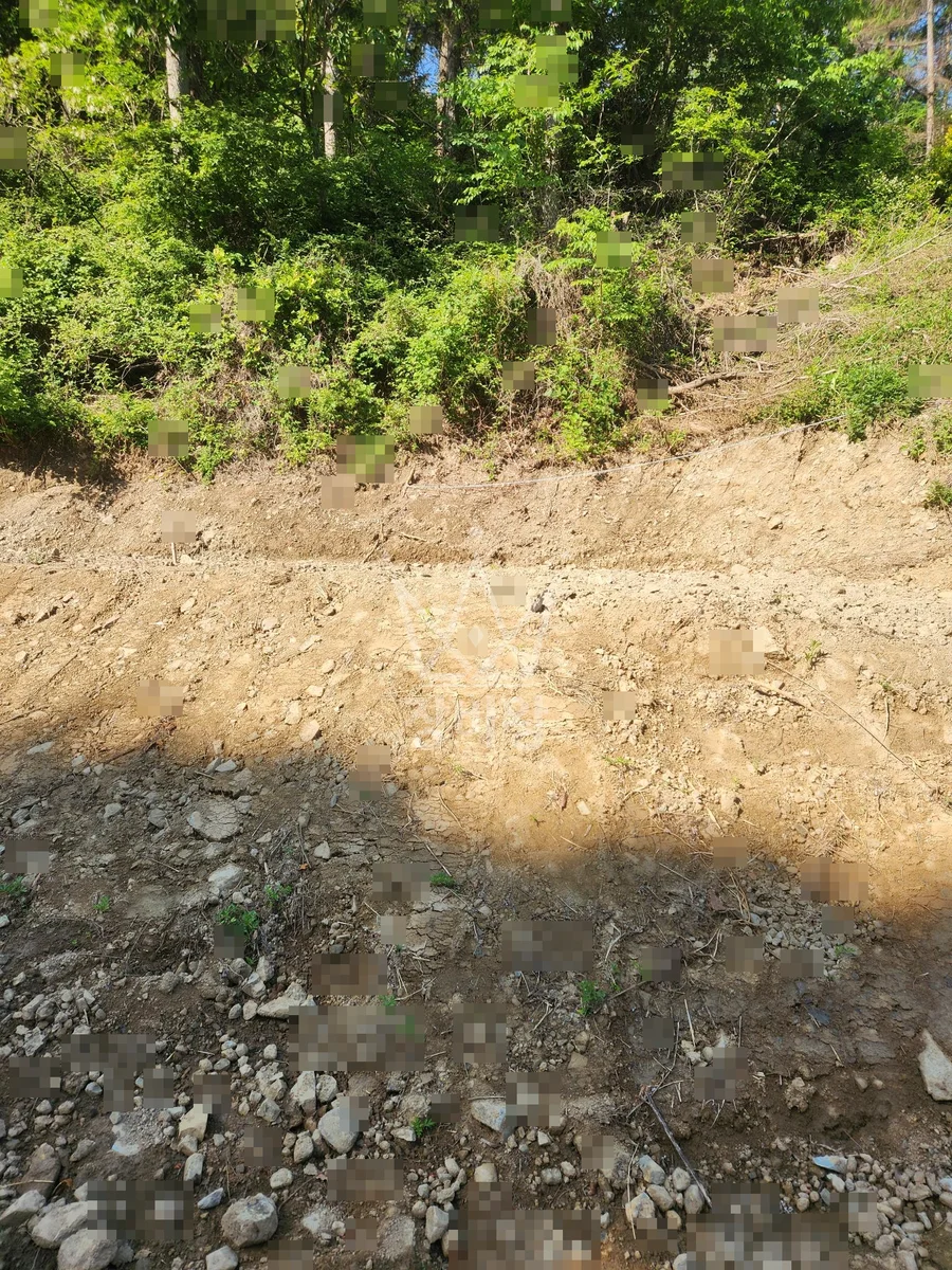 경남 밀양시 산내면 포크레인(굴착기) 경사지 배수로작업 작업사진 2