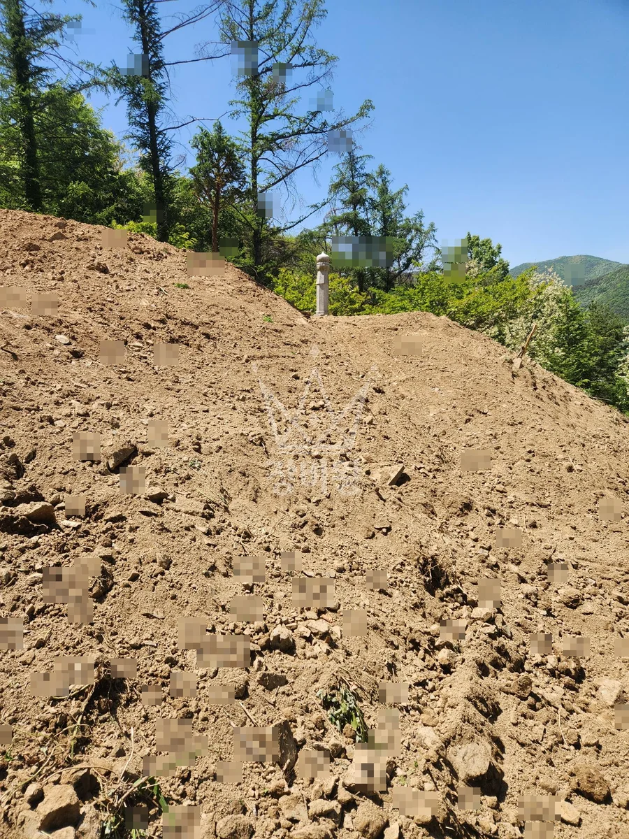 경남 밀양시 산내면 포크레인(굴착기) 경사지 배수로작업 작업완료사진 1